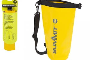Summit Dry Bag 5L Floats 100% Waterproof Yellow Great for camping hiking scuba diving